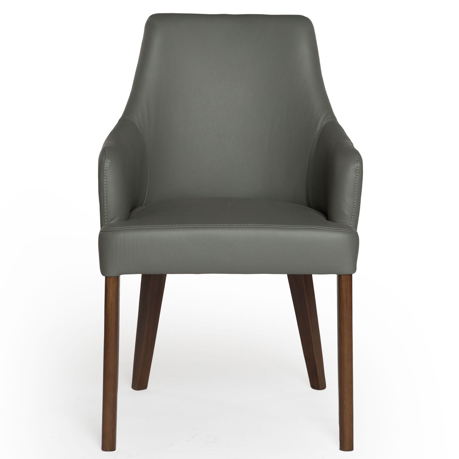 Current Grey Leather Dining Chairs Regarding Leather Dining Chair With Arms (Photo 25 of 25)