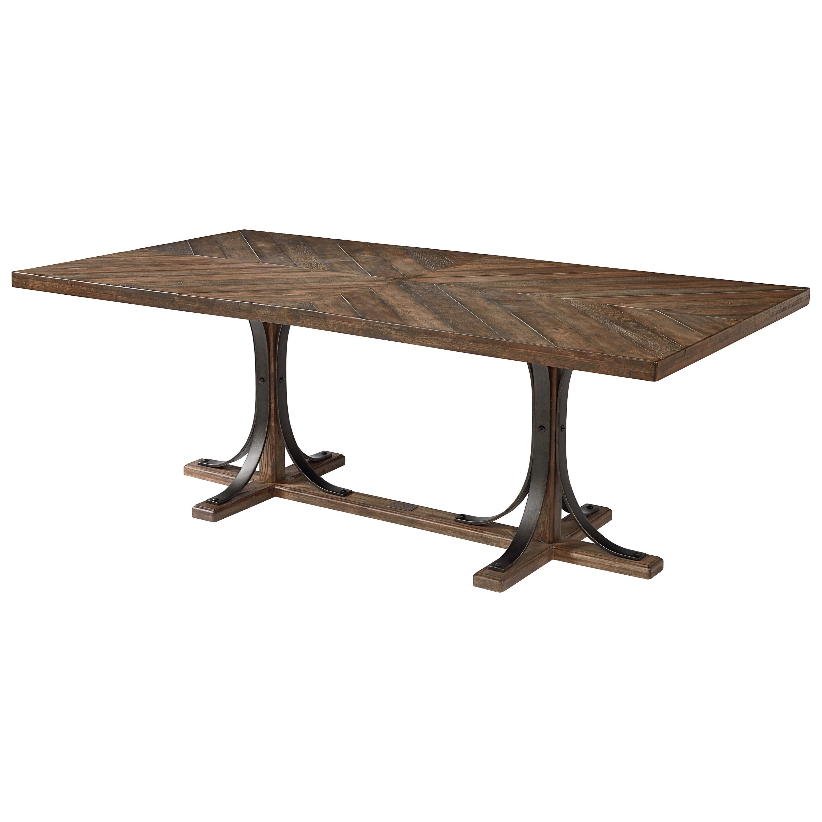 Current Magnolia Homejoanna Gaines Traditional Dining Table With Iron Throughout Magnolia Home Double Pedestal Dining Tables (View 5 of 25)