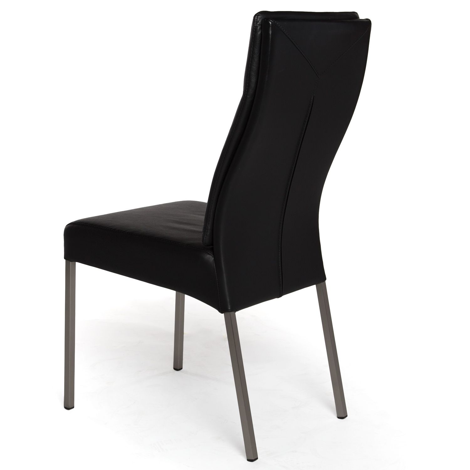 Current Real Leather Dining Chair In Black In Real Leather Dining Chairs (View 2 of 25)
