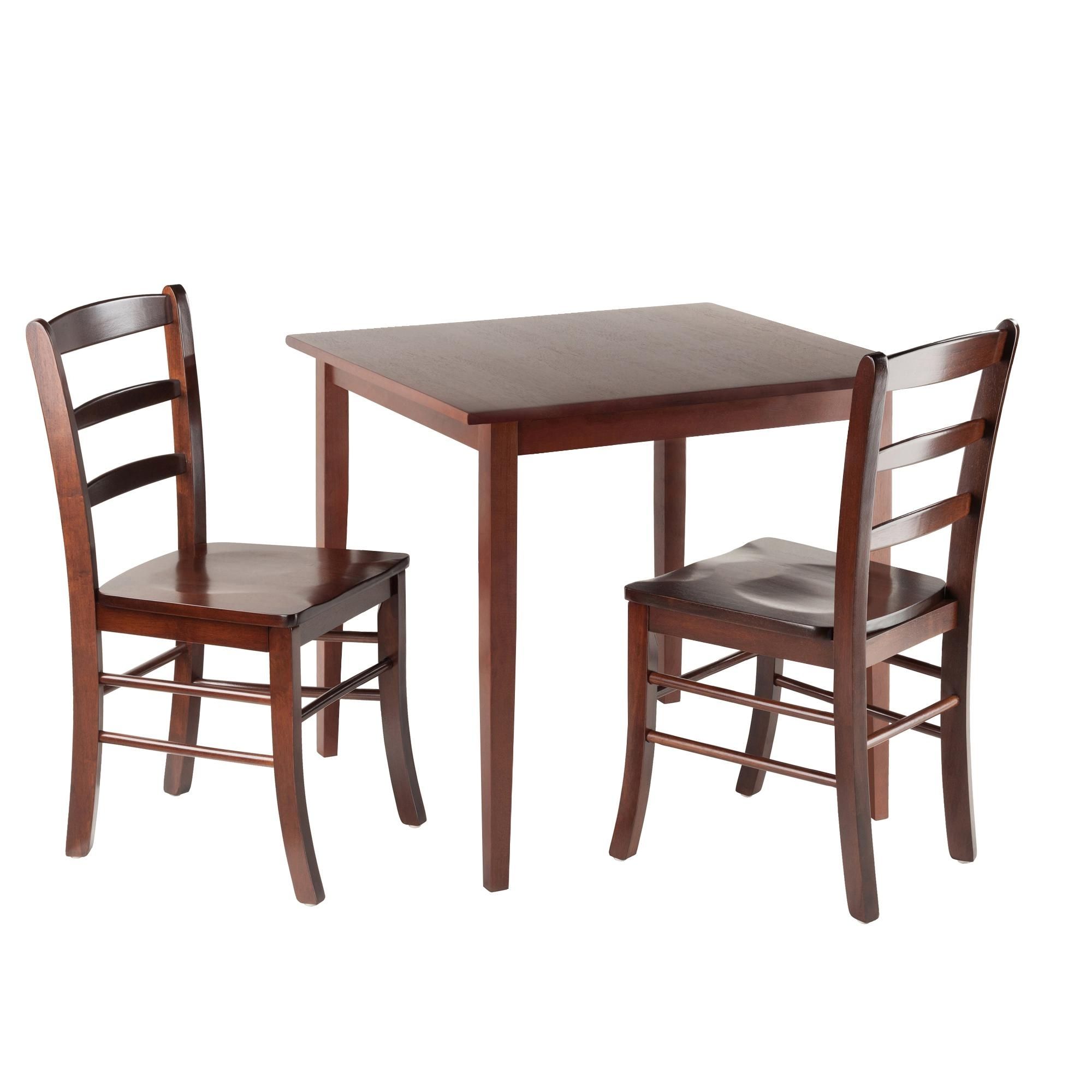 Current Small Oak Dining Tables Intended For Amazon – Winsome Groveland Square Dining Table With 2 Chairs,  (View 13 of 25)