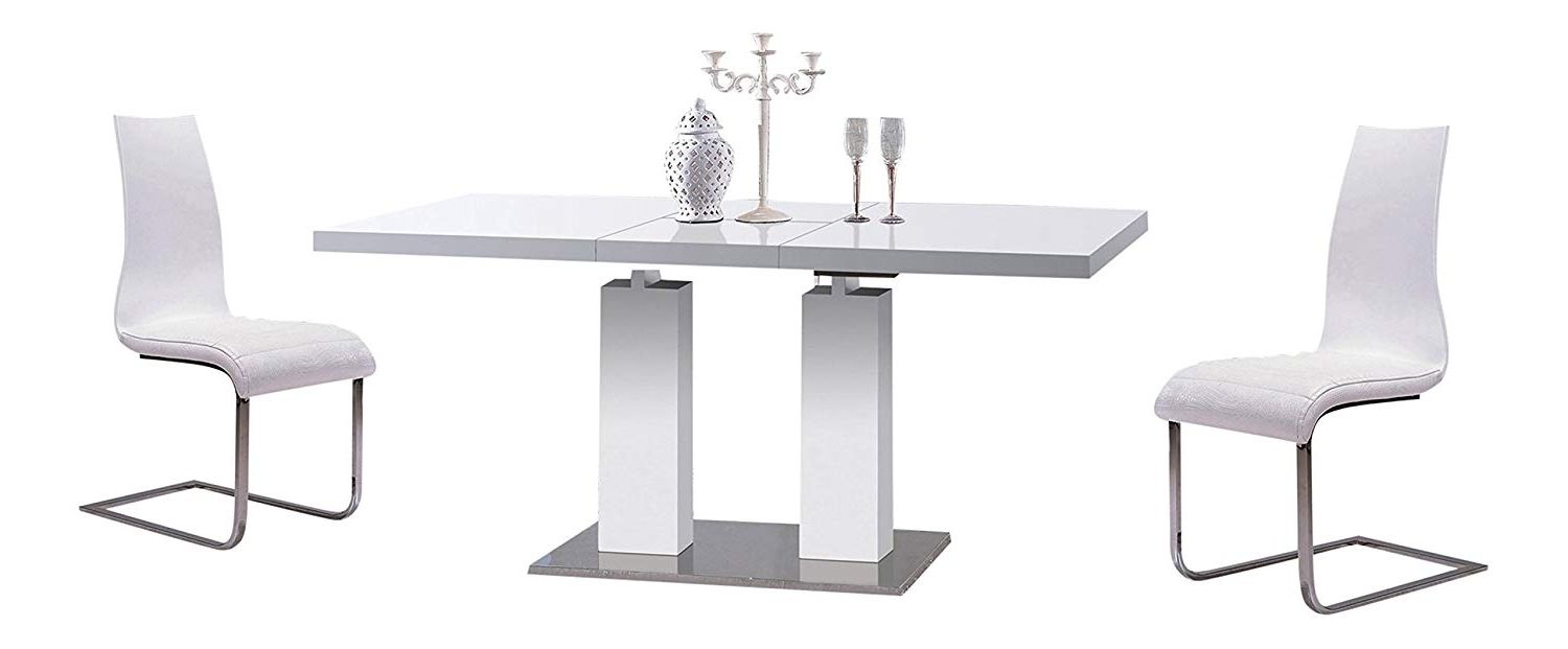 Delfina Dining Tables With Widely Used Amazon – At Home Usa, Delfina White Dining Table, Skudt (View 1 of 25)