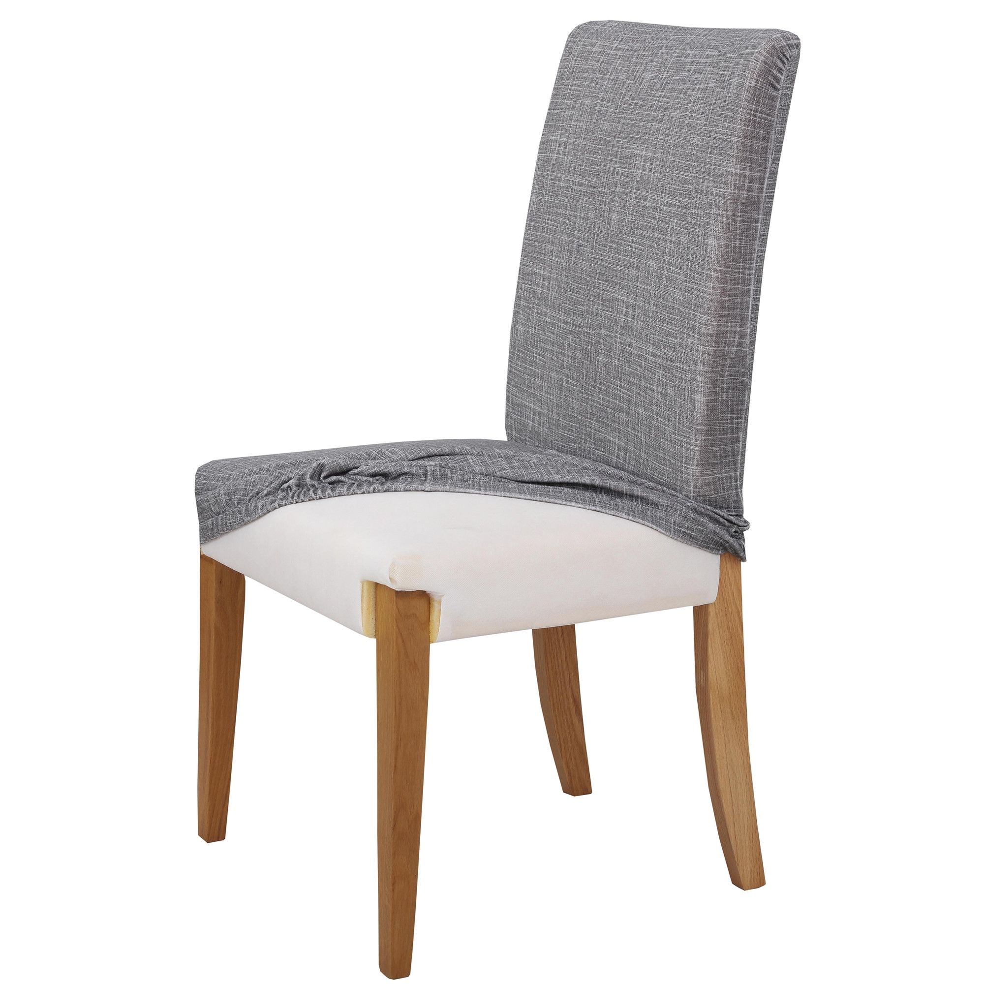 Dining Room Chairs Within Famous Grey Stretch Dining Room Chair Cover (View 14 of 25)