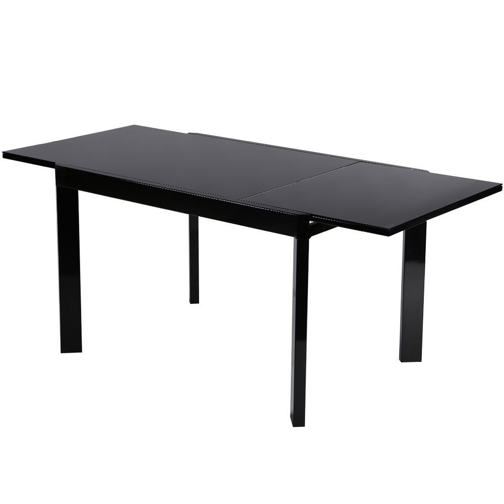 Ebay Throughout Black Extendable Dining Tables Sets (View 4 of 25)