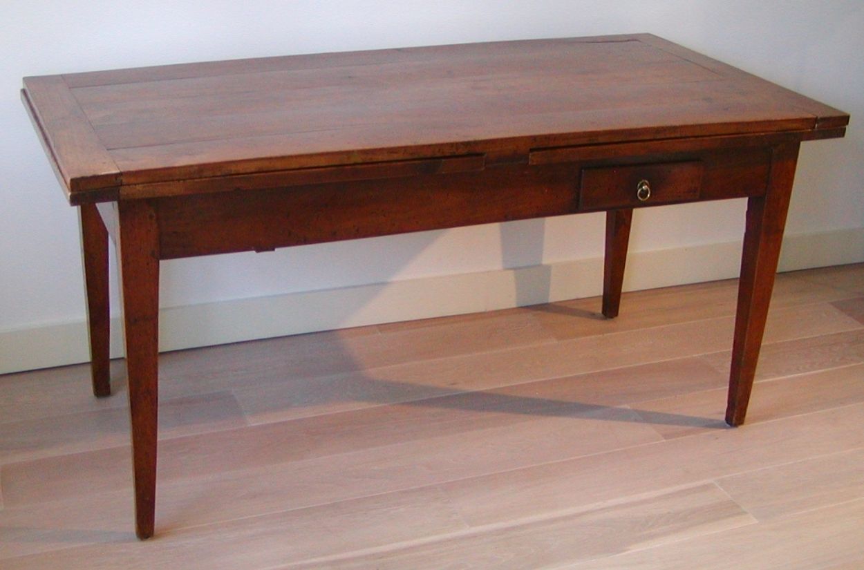 Eh80005: French Draw Leaf Farmhouse Dining Table Intended For Recent French Farmhouse Dining Tables (Photo 19 of 25)