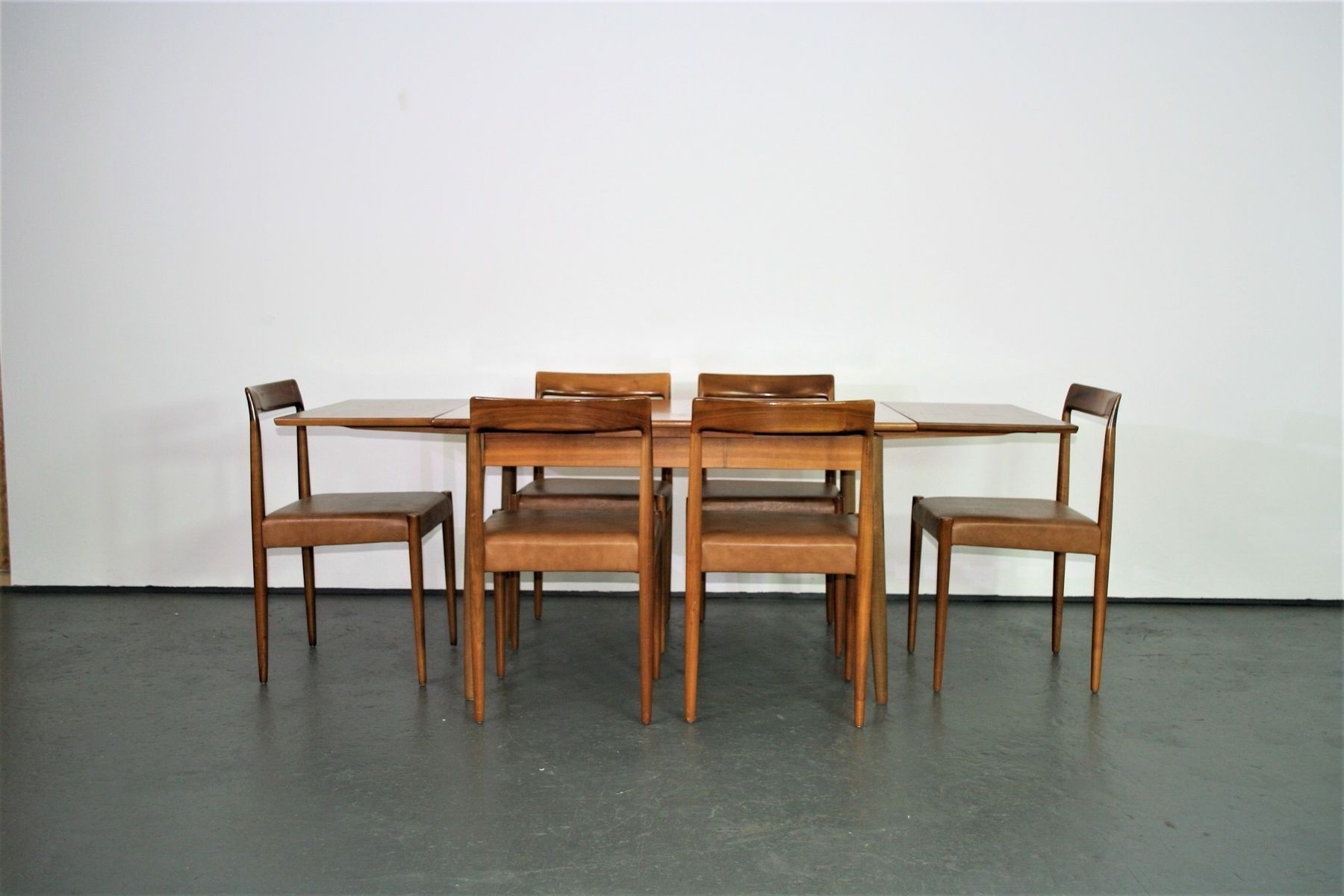 Extendable Dining Tables 6 Chairs Regarding Preferred Dining Chairs And Extendable Dining Table From Lübke, 1960s For Sale (View 13 of 25)