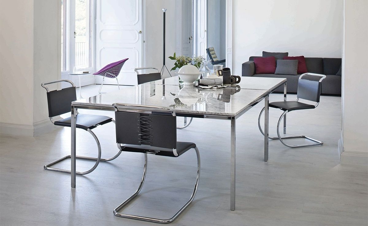 Famous Florence Dining Tables For Florence Knoll Square Dining Table – Hivemodern (View 7 of 25)