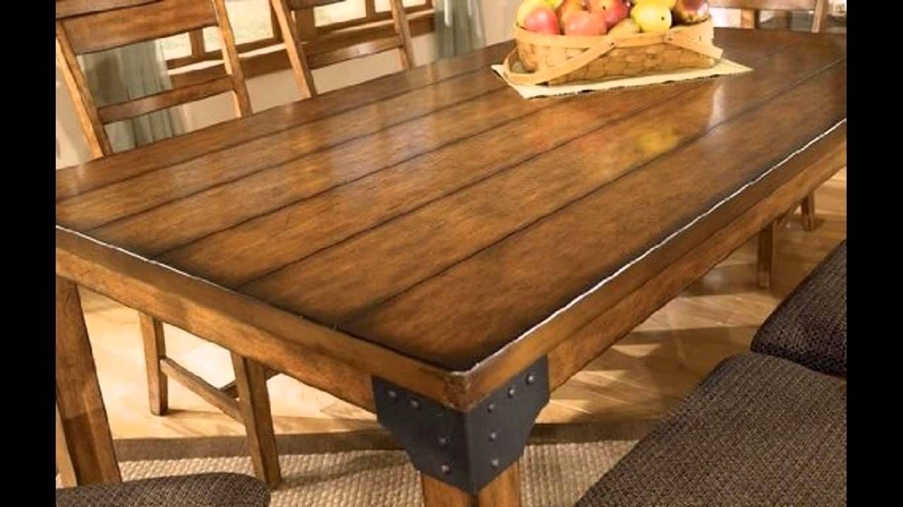 Famous Rustic Dining Room Tables Ideas – Youtube Regarding Rustic Dining Tables (View 5 of 25)