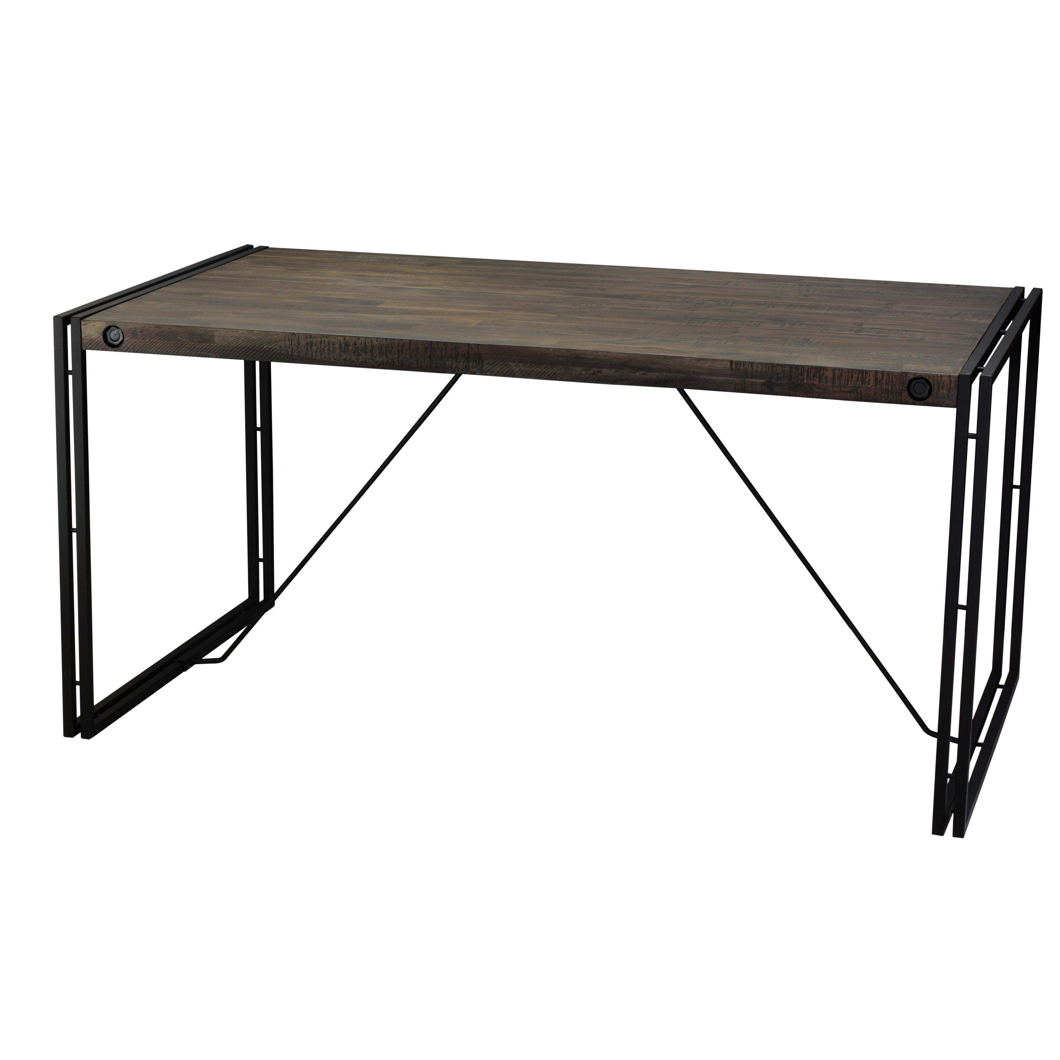 Fashionable Dining Tables With Metal Legs Wood Top With Regard To Shop Cortesi Home Thayer Wood Top Dining Table With Metal Legs (View 8 of 25)