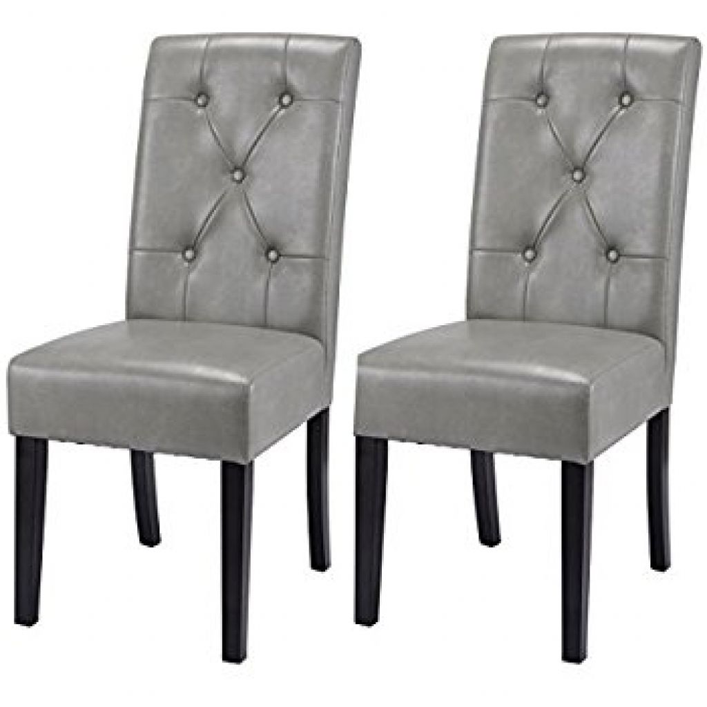 Fashionable Grey Leather Dining Chairs With Regard To Grey Leather Dining Chairs : Chair (Photo 18 of 25)