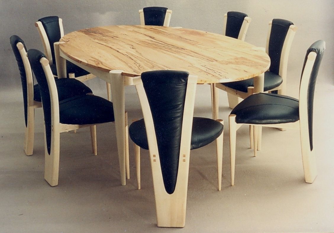 Fashionable Spalted Beech Dining Table Within Beech Dining Tables And Chairs (View 3 of 25)