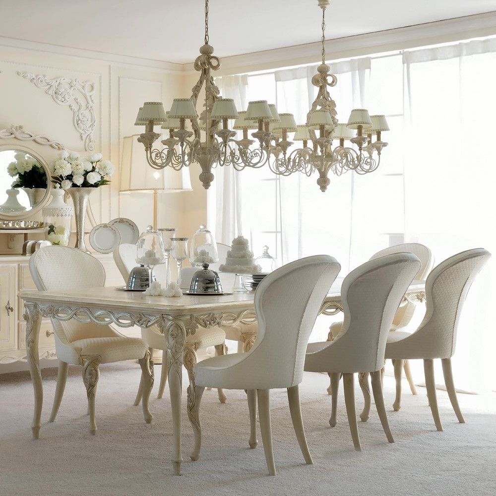 Favorite 8 Dining Tables Inside Luxurious Designer Rectangle Italian 8 Seat Dining Table Set (Photo 4 of 25)