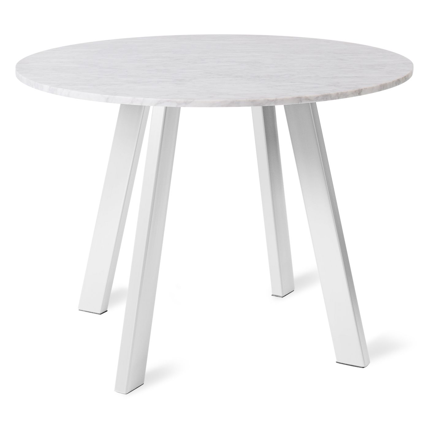Favorite Round White Dining Tables Pertaining To Blu Dot – Right Round 42″ Marble Dining Table (View 13 of 25)