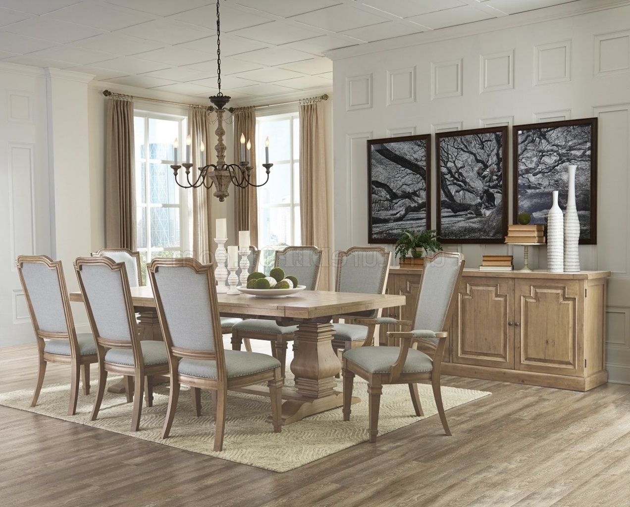 Florence 180201 Dining Table In Natural Woodcoaster Within Widely Used Florence Dining Tables (Photo 9 of 25)