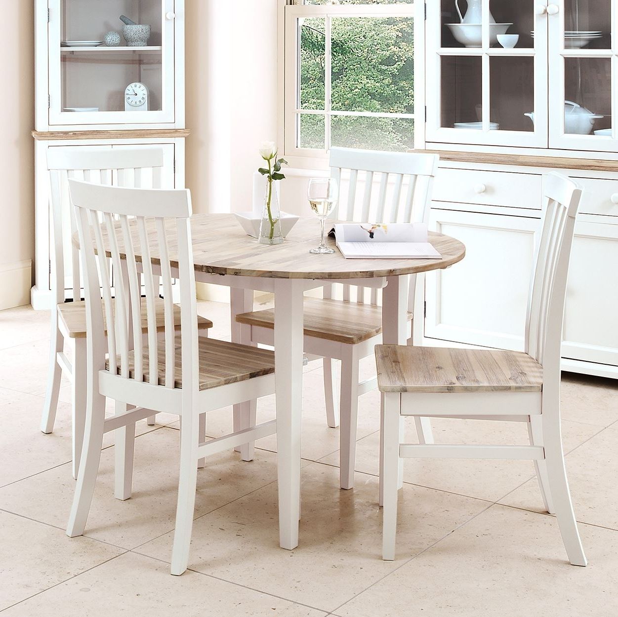 Florence Dining Tables Intended For Trendy Florence Round Extending Table 92 117cm, Kitchen Dining Table (Photo 3 of 25)
