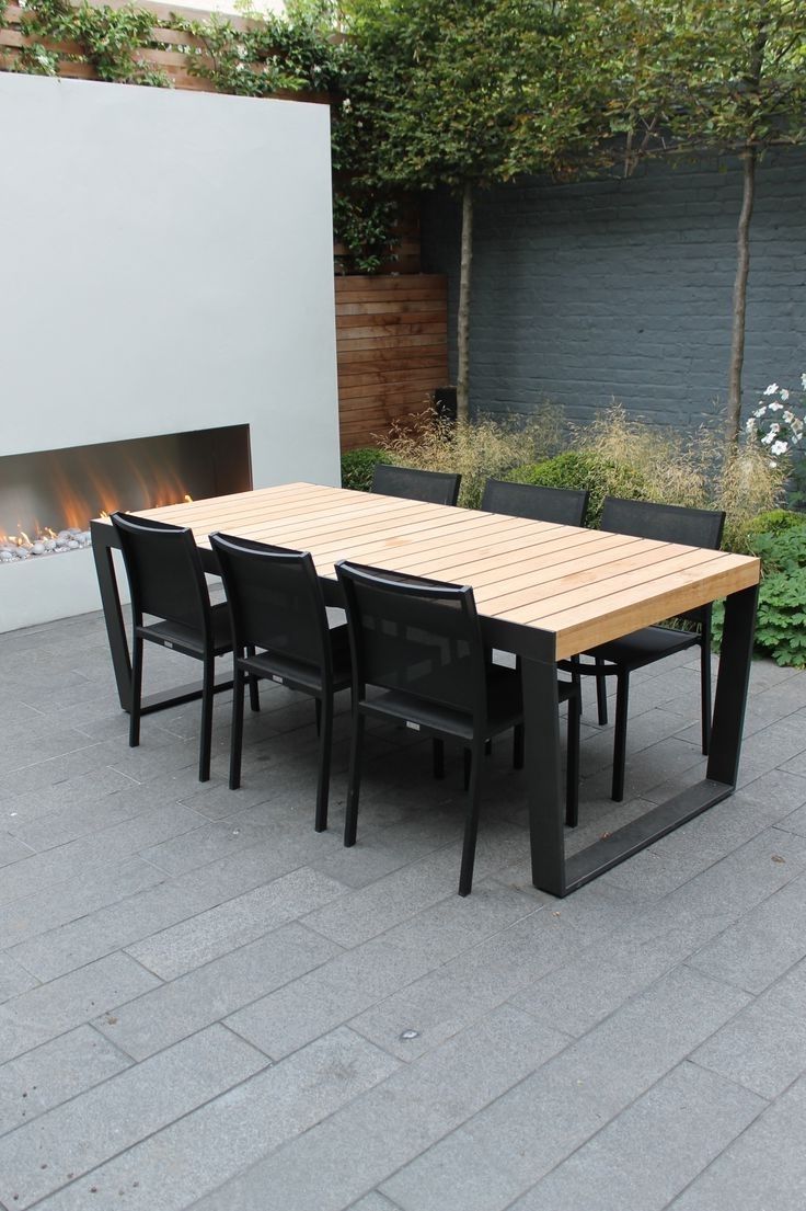 Garden Dining Tables And Chairs Intended For Preferred Patio: Extraordinary Outdoor Tables And Chairs Small Patio Furniture (Photo 5 of 25)