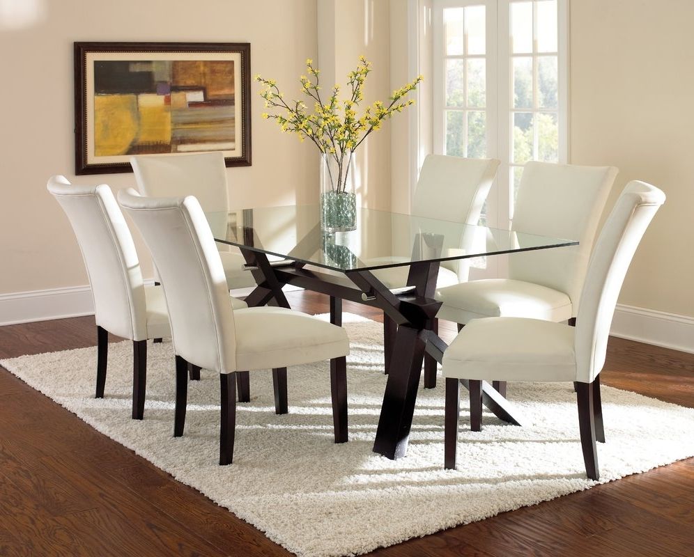 Glasses Dining Tables Intended For Most Recent Large Glass Dining Tables — Jherievans (View 14 of 25)