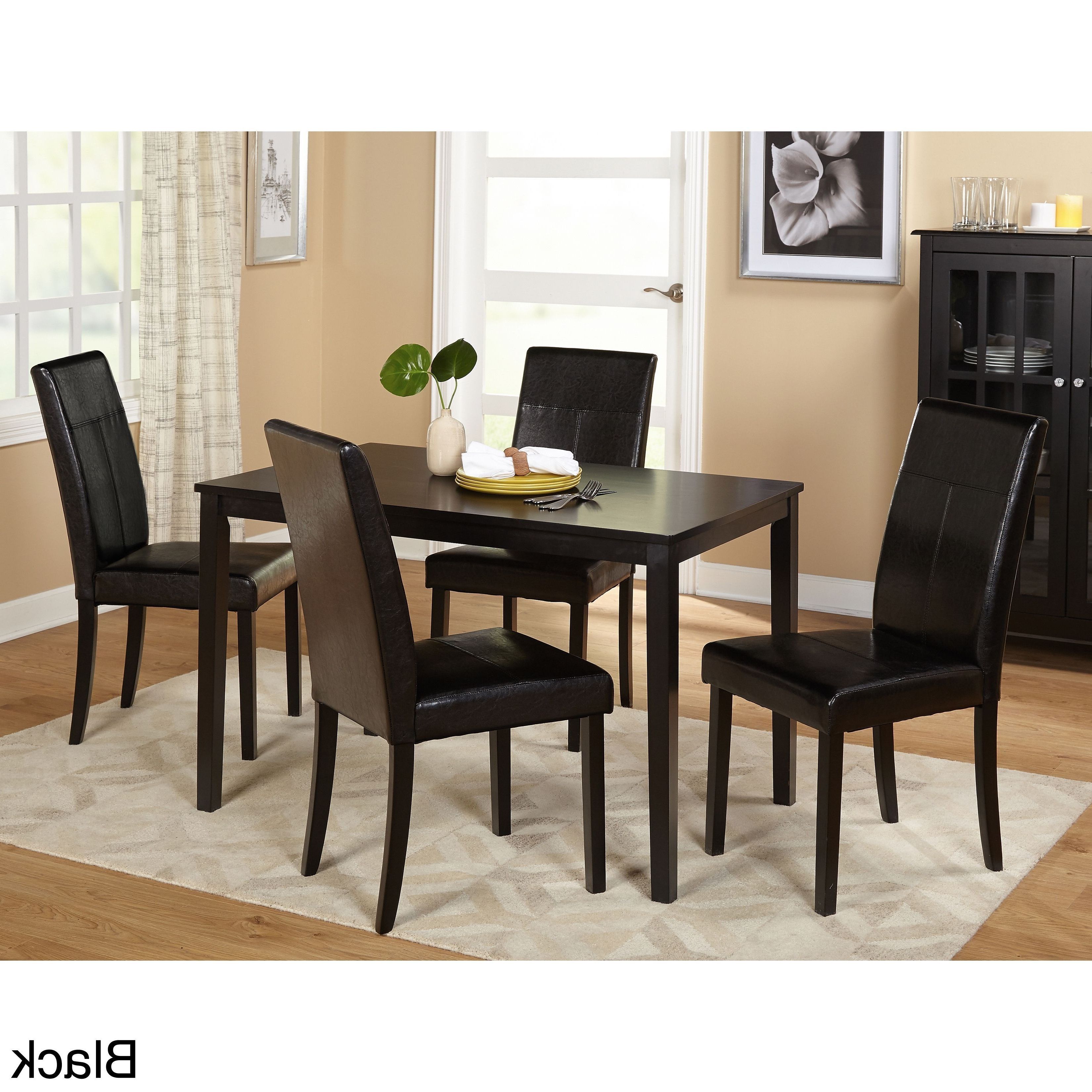 Helms 5 Piece Round Dining Sets With Side Chairs In Newest Toby 7 Piece Dining Setorren Ellis Reviews (View 12 of 25)