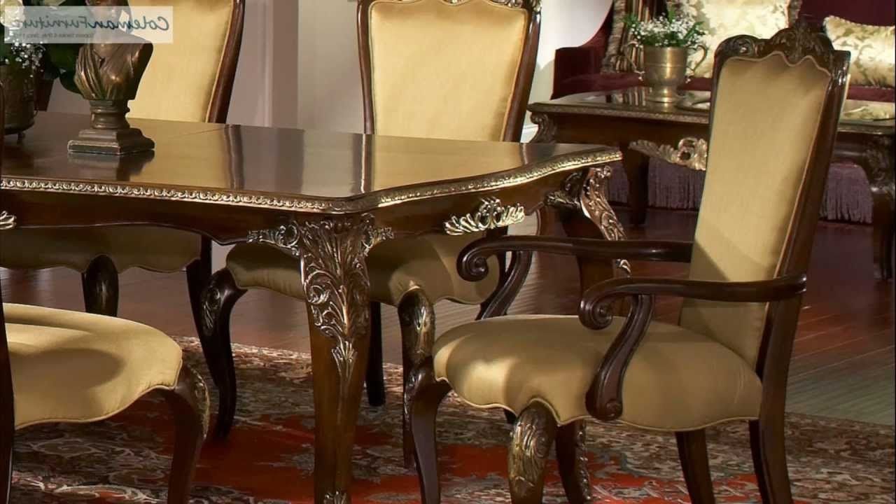 Imperial Dining Tables Intended For Newest Imperial Court Dining Room Collection From Aico Furniture – Youtube (View 8 of 25)
