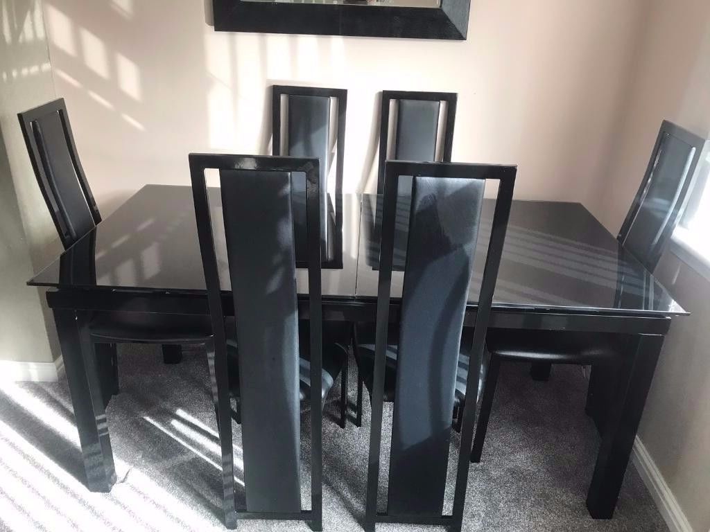 In With Most Current Black Gloss Dining Tables And 6 Chairs (View 17 of 25)