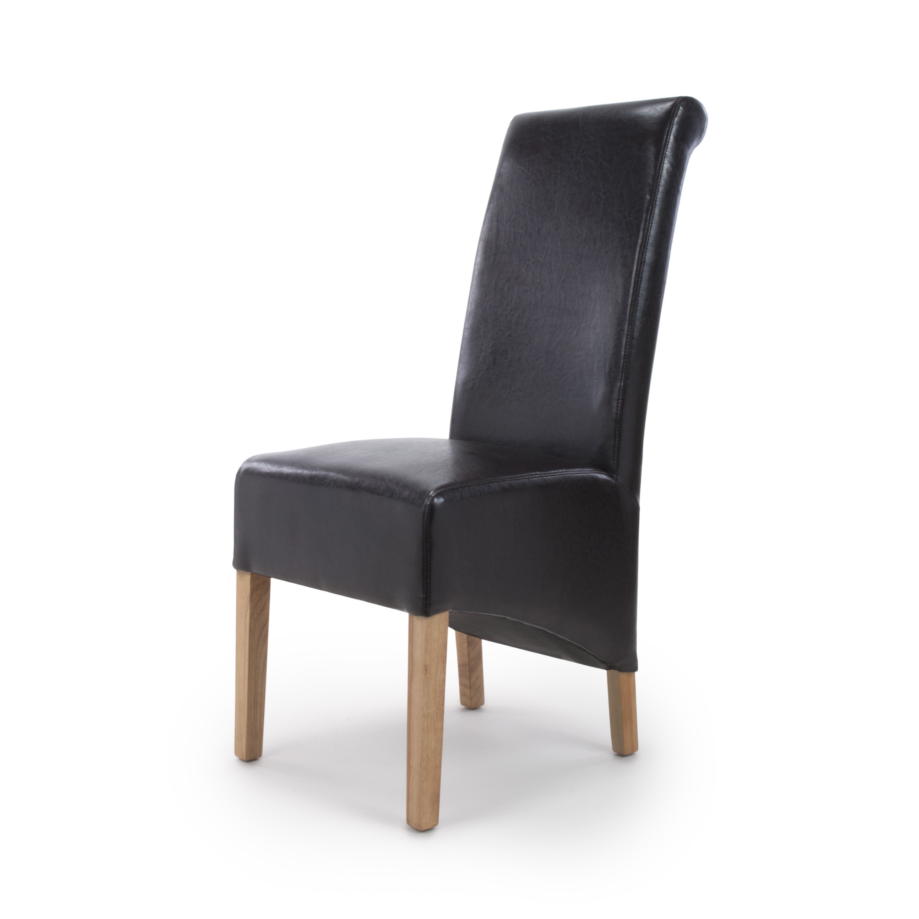 Krista Black Leather Dining Chairs (Photo 10 of 25)