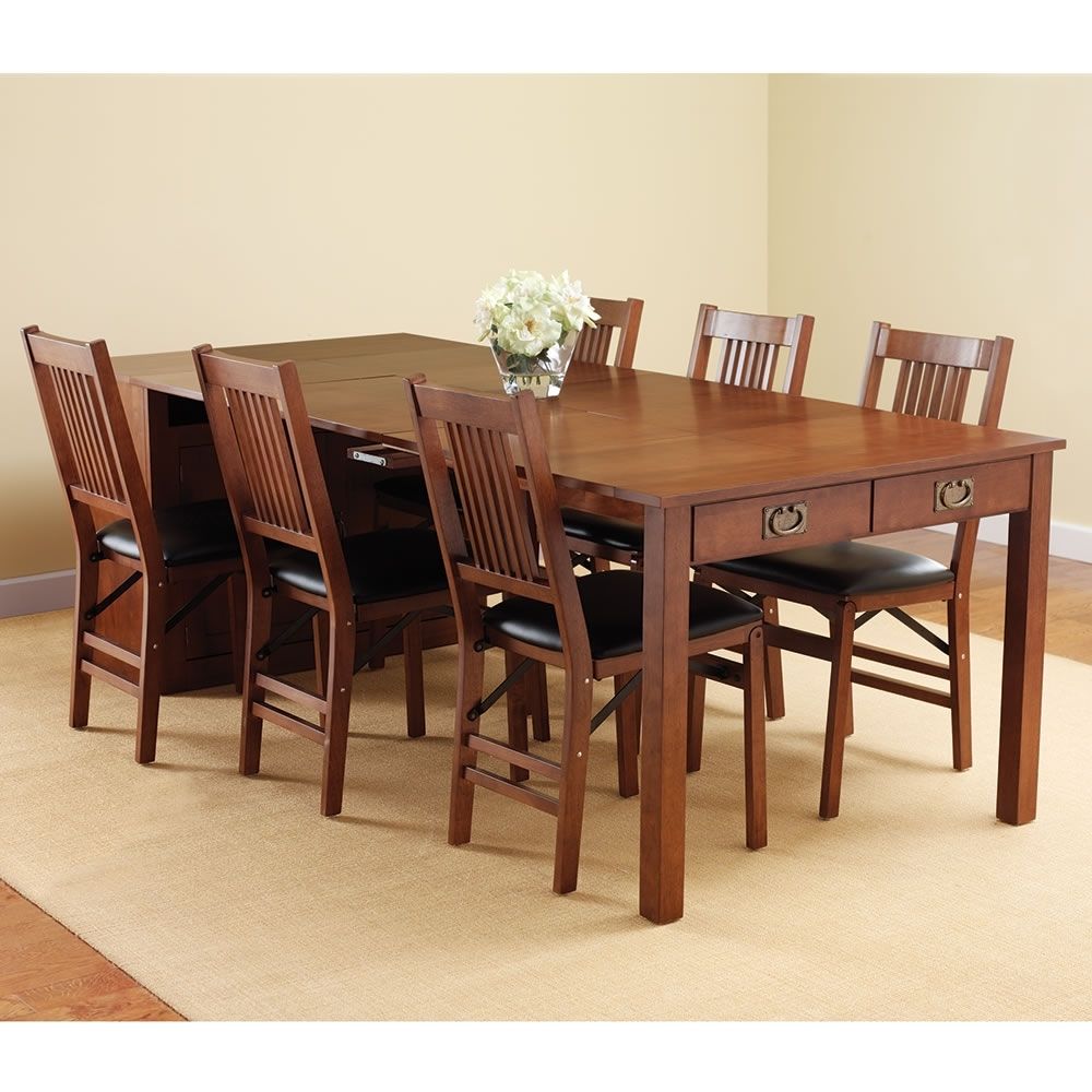 Large Folding Dining Tables Regarding Preferred Large Folding Dining Room Table — Bluehawkboosters Home Design (View 14 of 25)