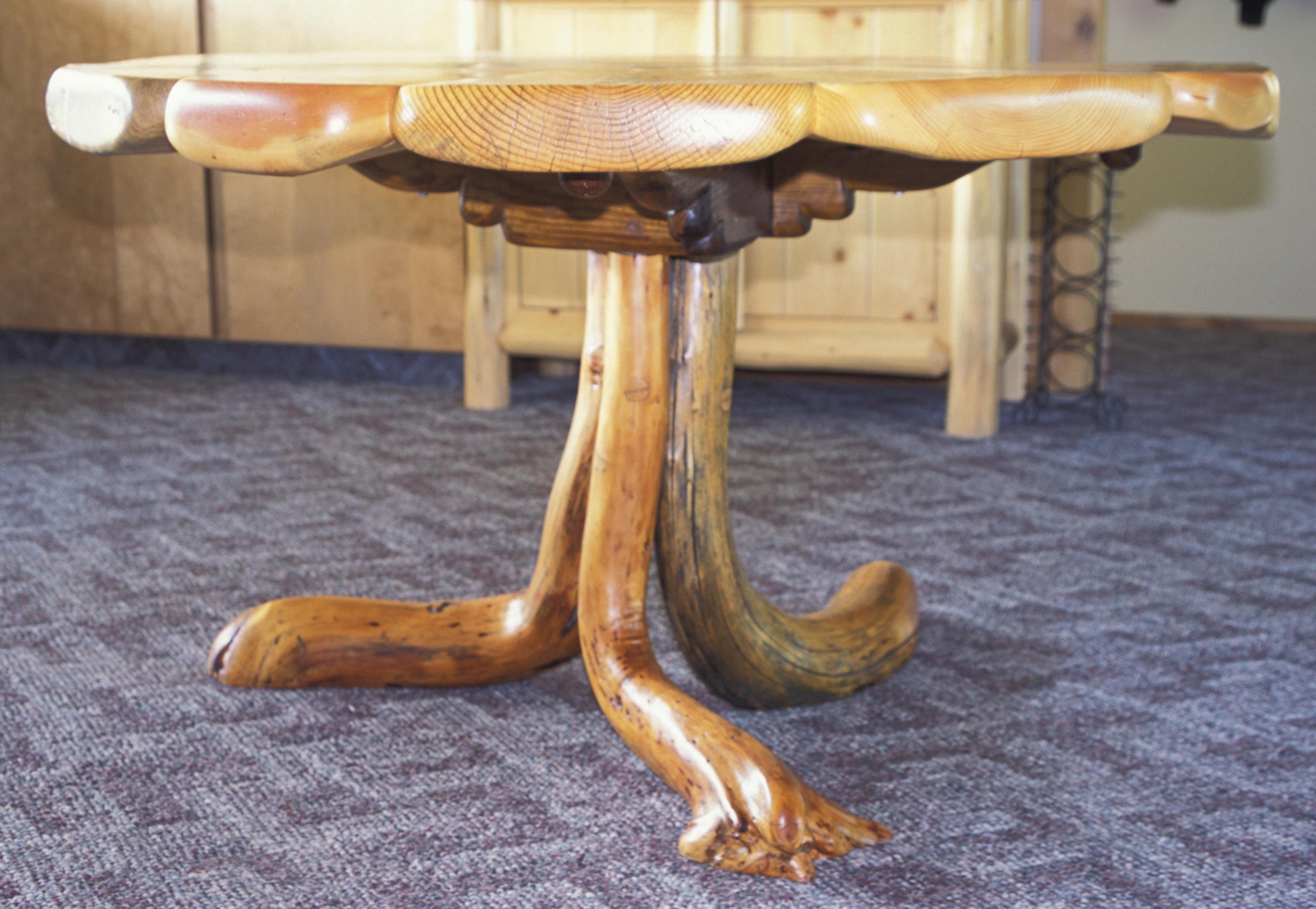 Latest Tree Dining Tables Within Seven. Dining Table–flower Motif (Photo 24 of 25)