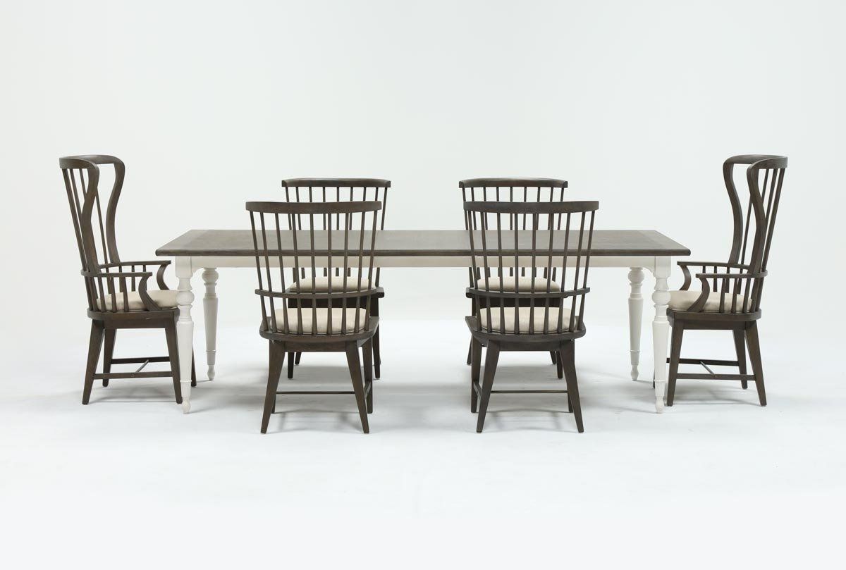 Living Spaces Intended For Candice Ii 7 Piece Extension Rectangle Dining Sets (View 1 of 25)