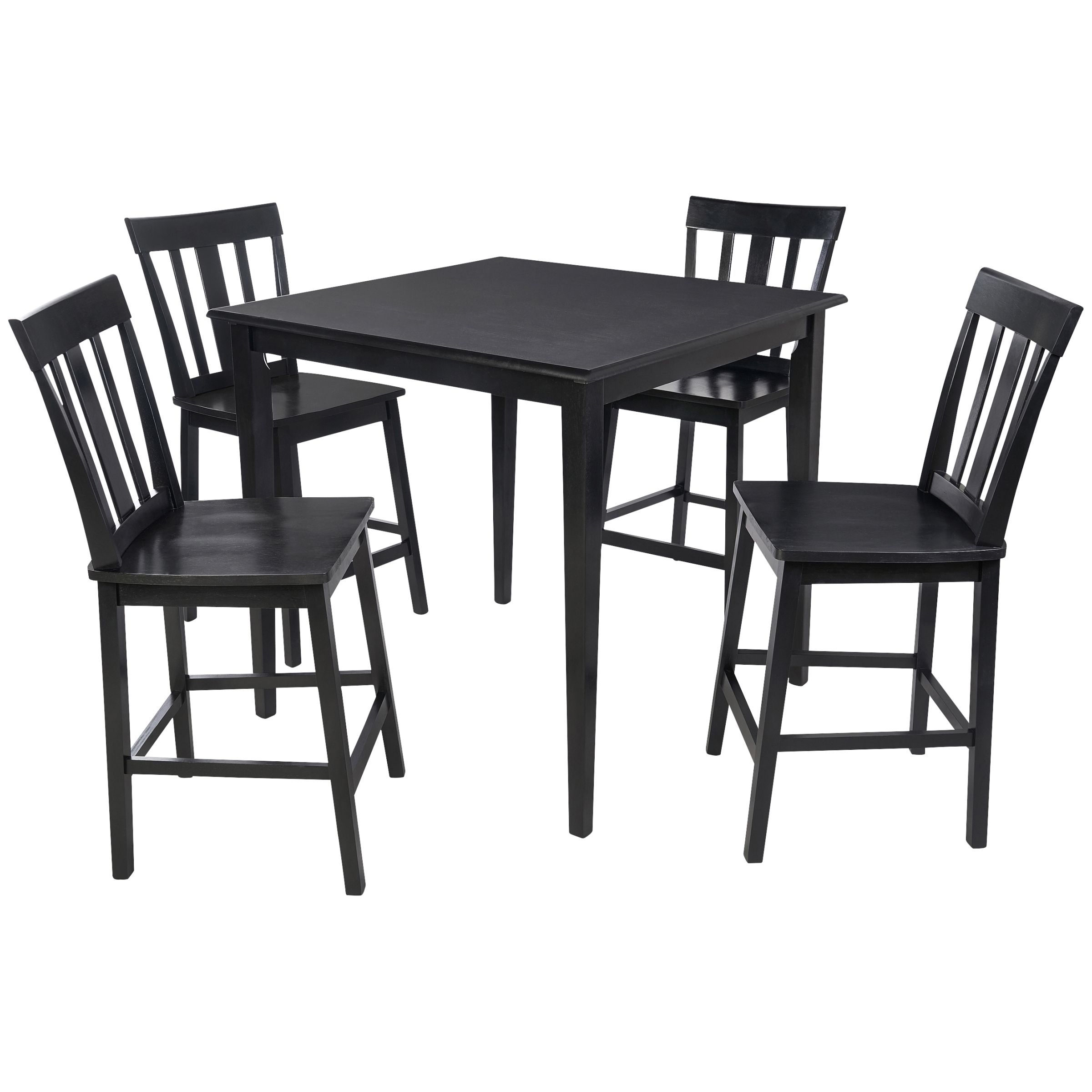 Mainstays 5 Piece Mission Counter Height Dining Set – Walmart In Best And Newest Pierce 5 Piece Counter Sets (View 22 of 25)