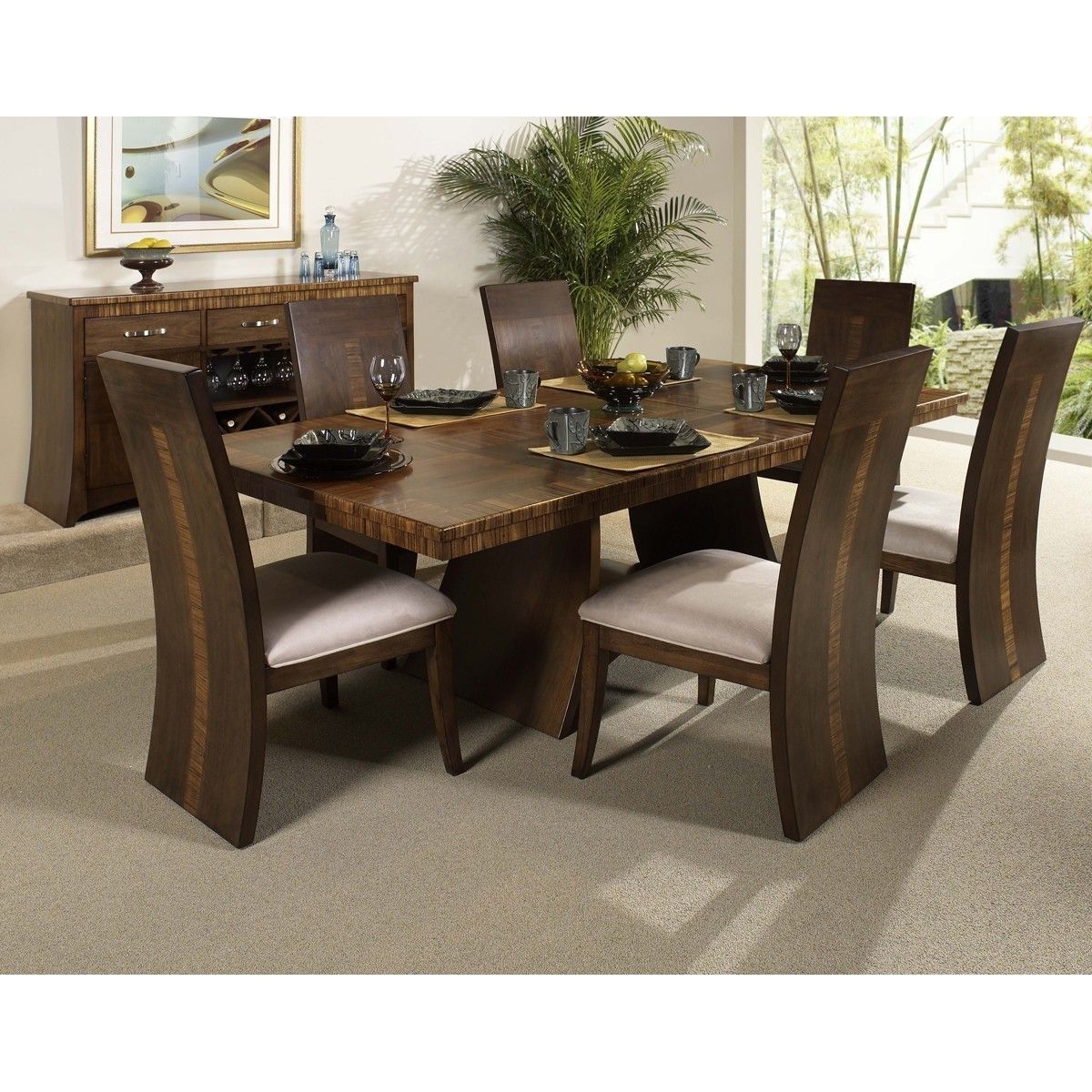 Modern Dining Sets Throughout Famous Modern Dining Set Design Magnificent Furniture With The Stylish And (Photo 20 of 25)