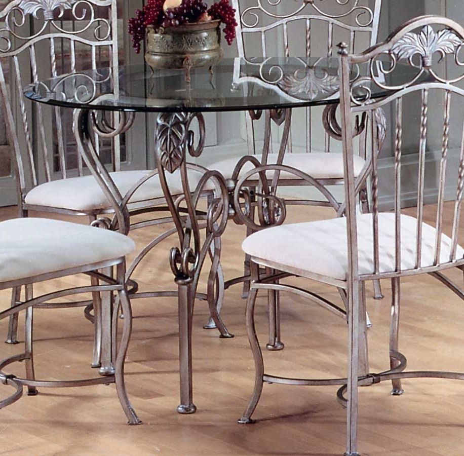 Most Current Hillsdale Bordeaux Round Dining Table With Glass Top Hd 40363 35 At Inside Bordeaux Dining Tables (View 9 of 25)