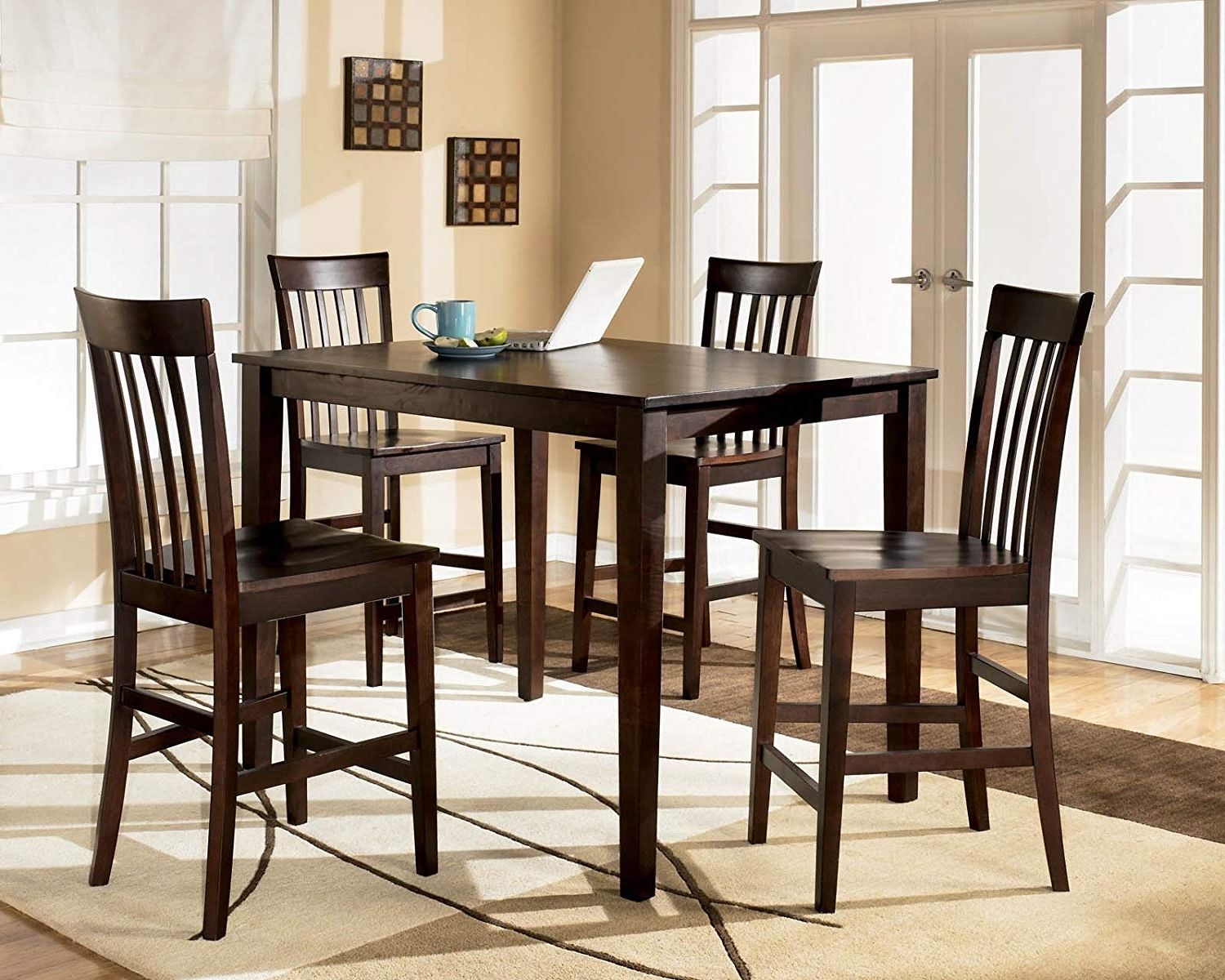 Featured Photo of 25 Ideas of Hyland 5 Piece Counter Sets with Bench