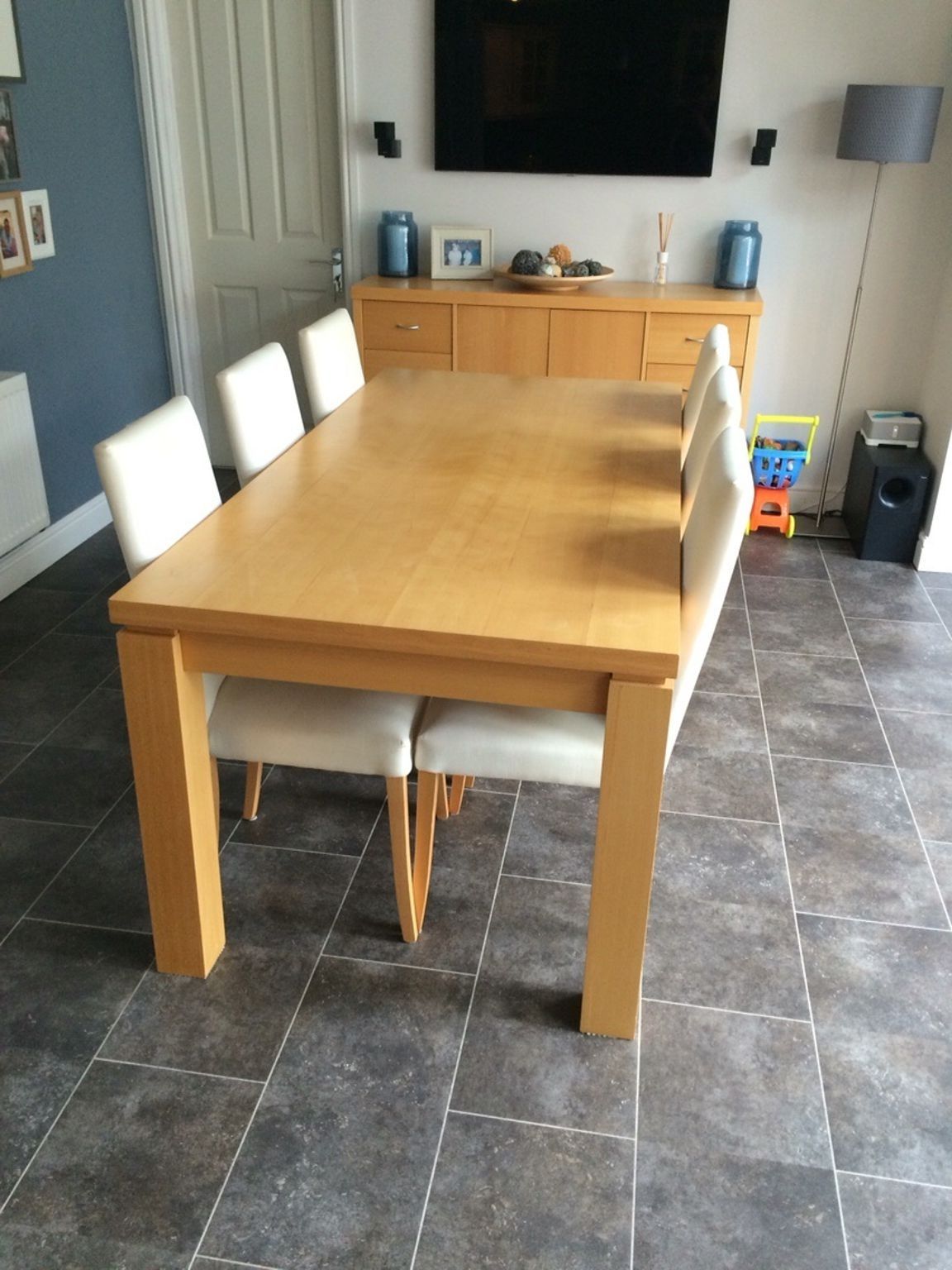 Most Popular Beech Dining Tables And Chairs Regarding Used Beech Dining Table From Next In Gu16 Heath For £ 50.00 – Shpock (Photo 25 of 25)