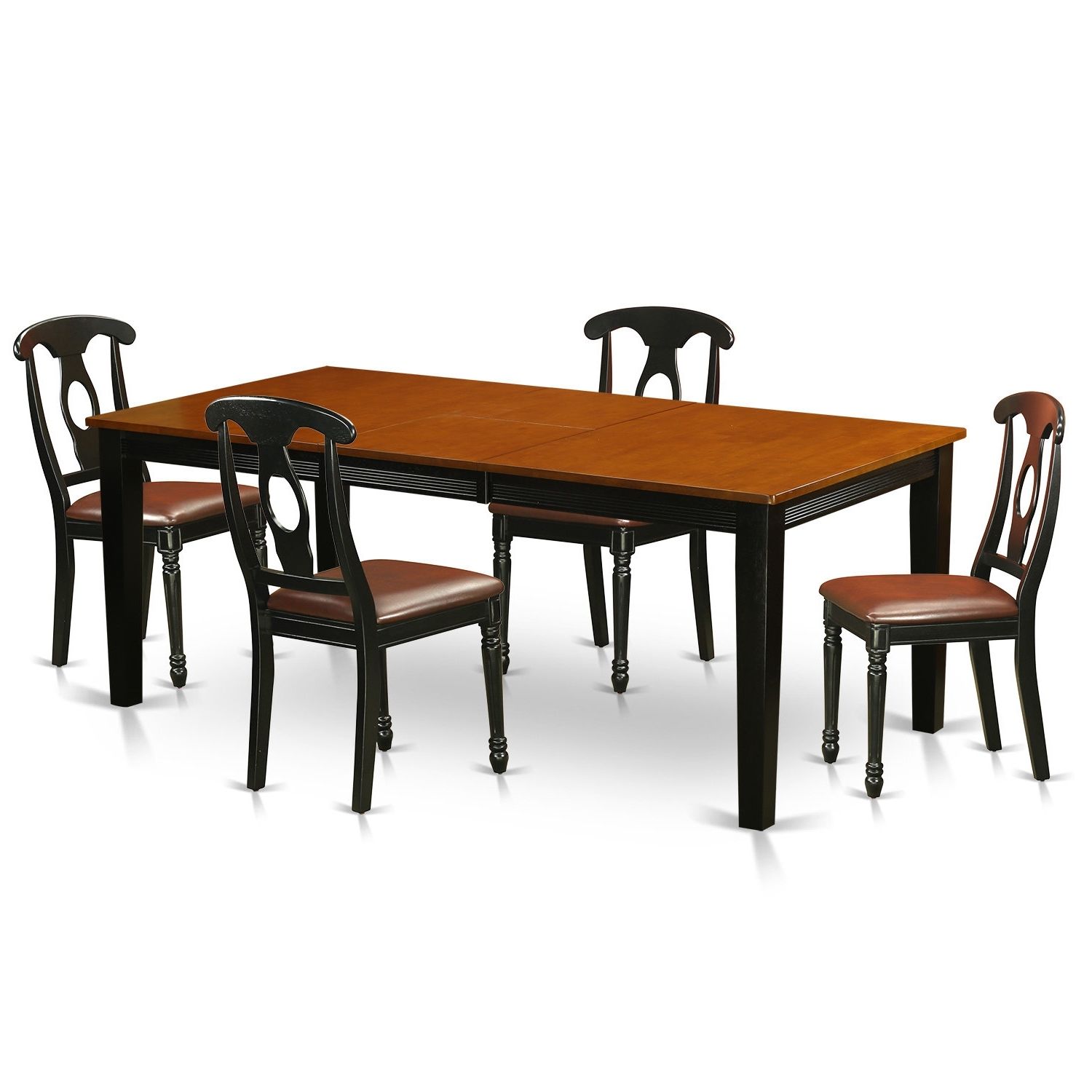 Most Popular Chandler 7 Piece Extension Dining Sets With Wood Side Chairs Inside August Grove Pilger Modern 5 Piece Wood Dining Set (View 16 of 25)