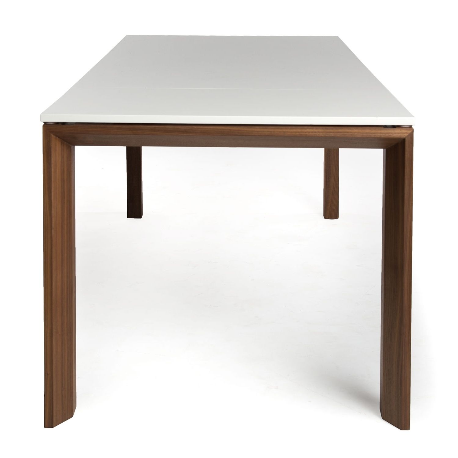 Most Popular Dining Tables With White Legs Within White Modern Dining Tables With Walnut Legs (Photo 10 of 25)