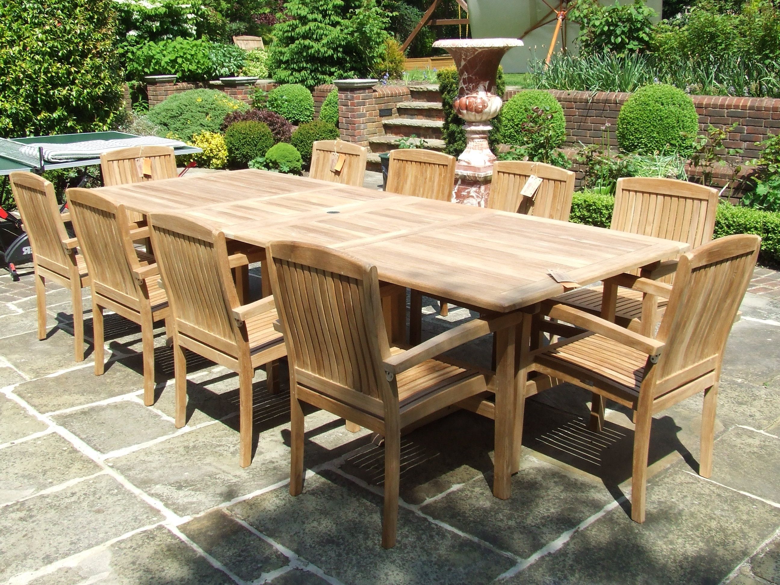Featured Photo of 25 Photos Garden Dining Tables and Chairs