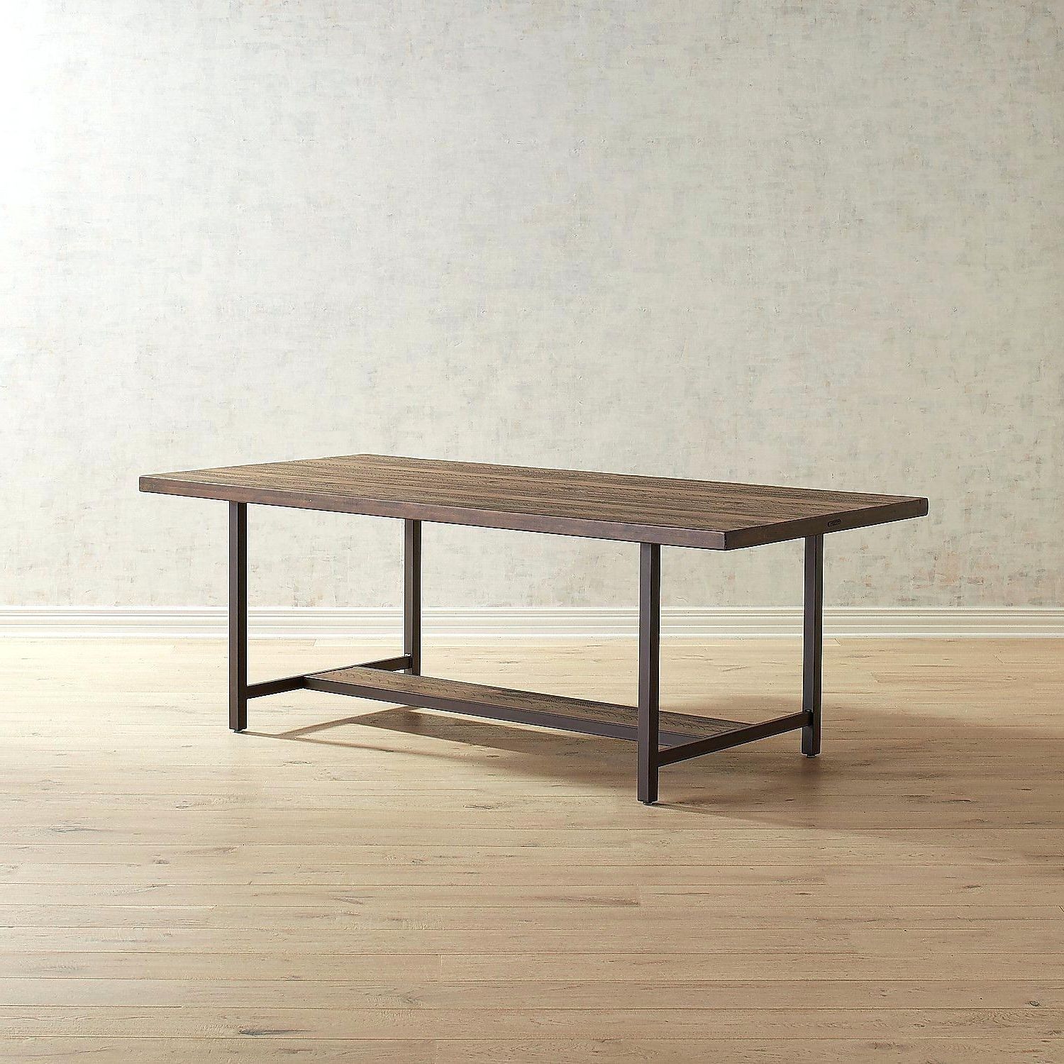 Most Popular Magnolia Home Shop Floor Dining Tables With Iron Trestle Inside Magnolia Home Dining Table Industrial – Battenhall (View 20 of 25)