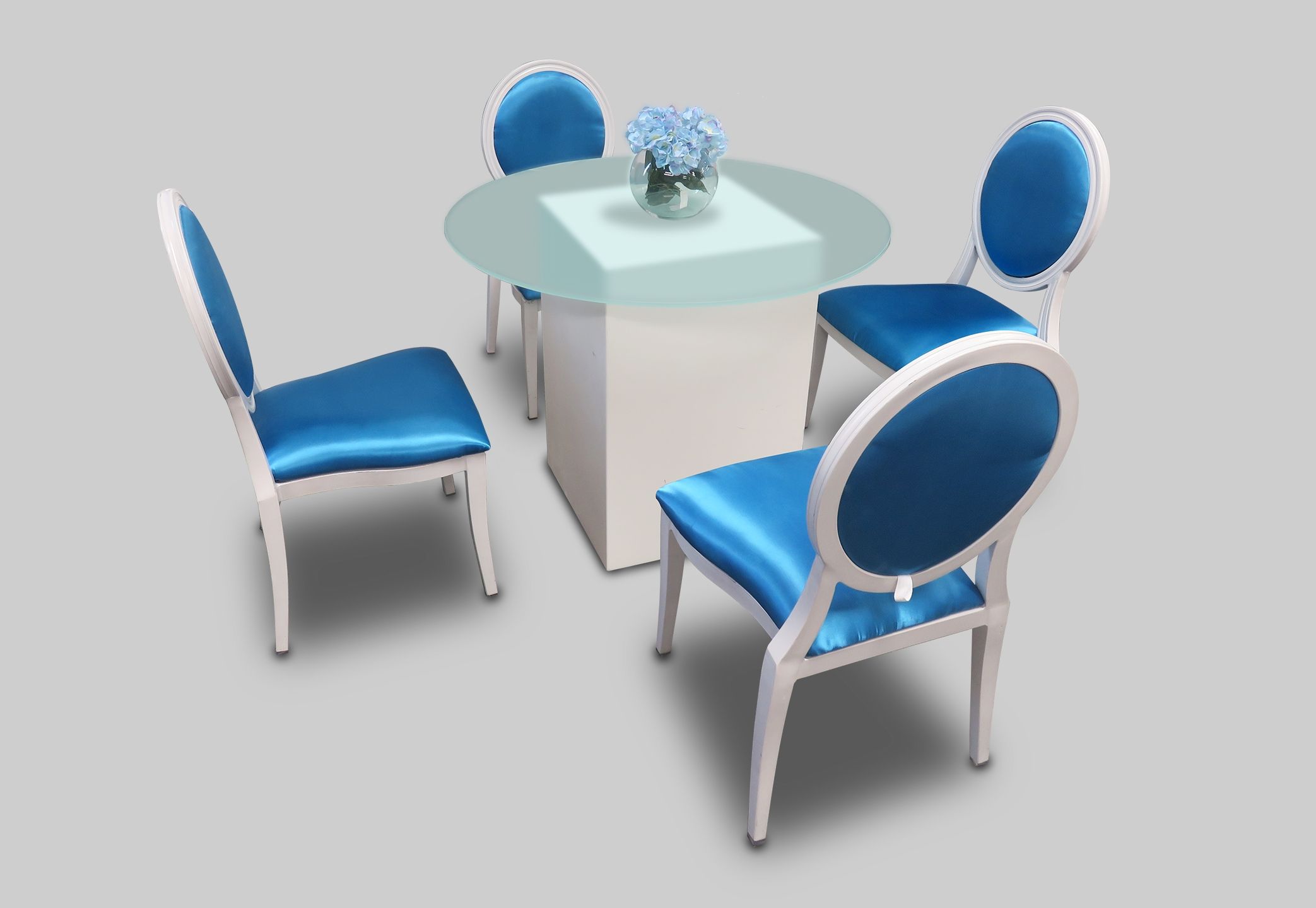 Most Recent Blue Glass Dining Tables In Round Glass Dining Table For Rent Or Sale In Dubai, Abu Dhabi And Uae. (Photo 10 of 25)
