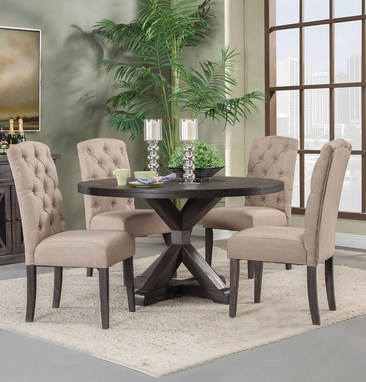 Most Recent Round Dining Tables With Regard To Set Tables Dining Room For Circle Extending Appealing Large Oak (View 25 of 25)