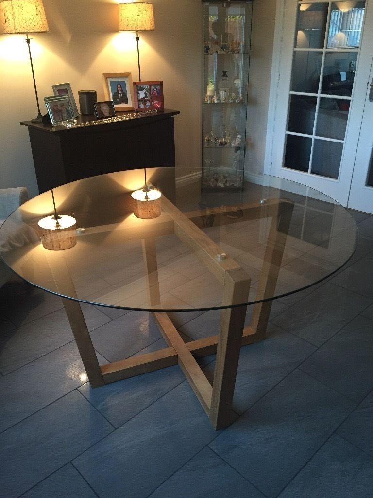 Most Recently Released Sold Pending Collection *next Round Glass And Oak Dining Table (View 8 of 25)