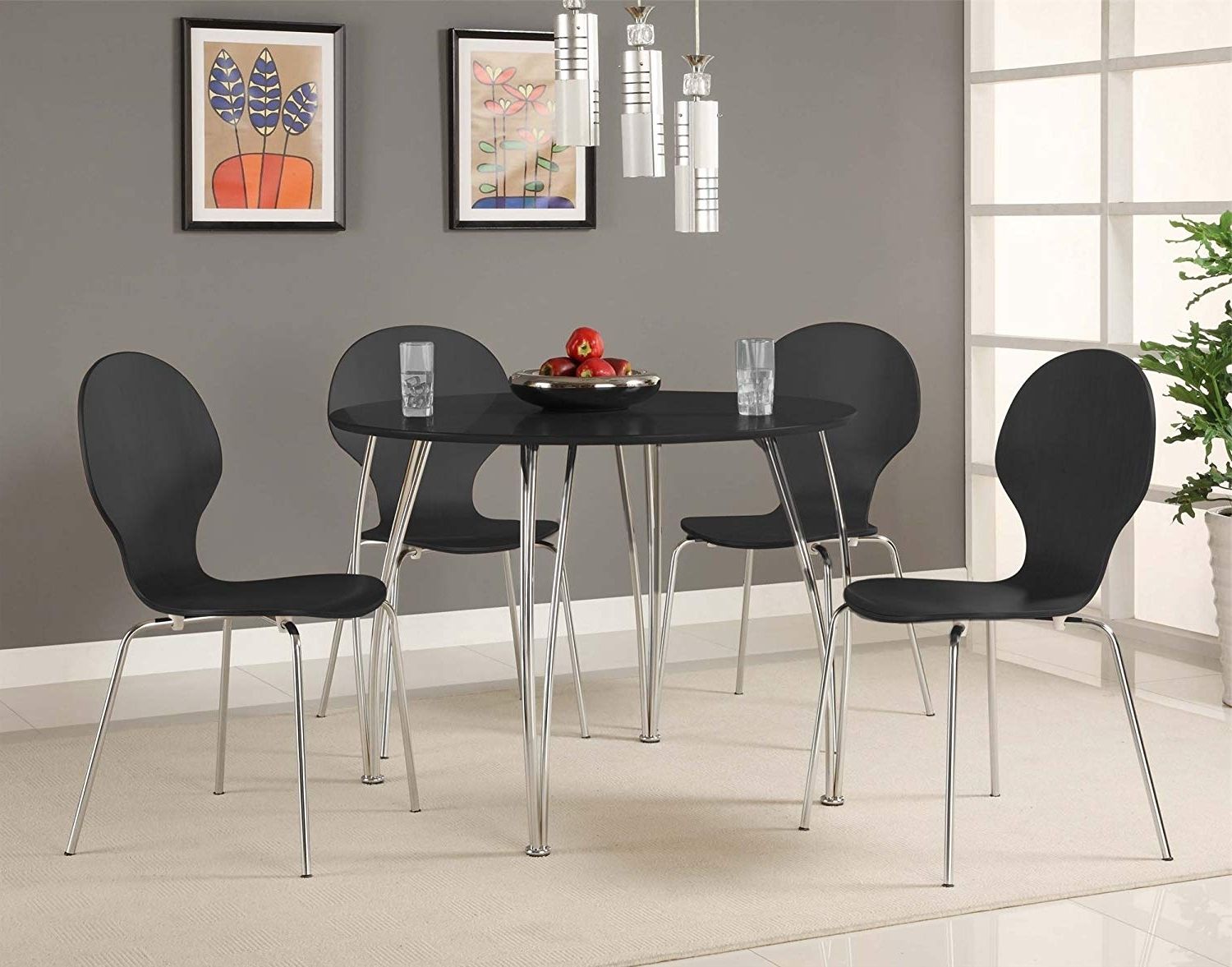 Most Up To Date Acrylic Round Dining Tables Regarding Amazon: Dhp Bentwood Round Dining Table Top, Contemporary Design (View 23 of 25)