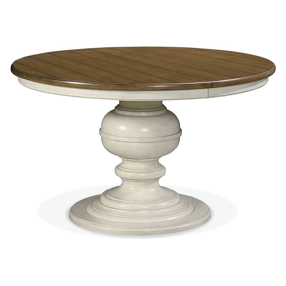 Most Up To Date Caira Extension Pedestal Dining Tables Intended For Dining Tables: Pedestal Dining Table Pedestal Dining Table With Leaf (Photo 23 of 25)