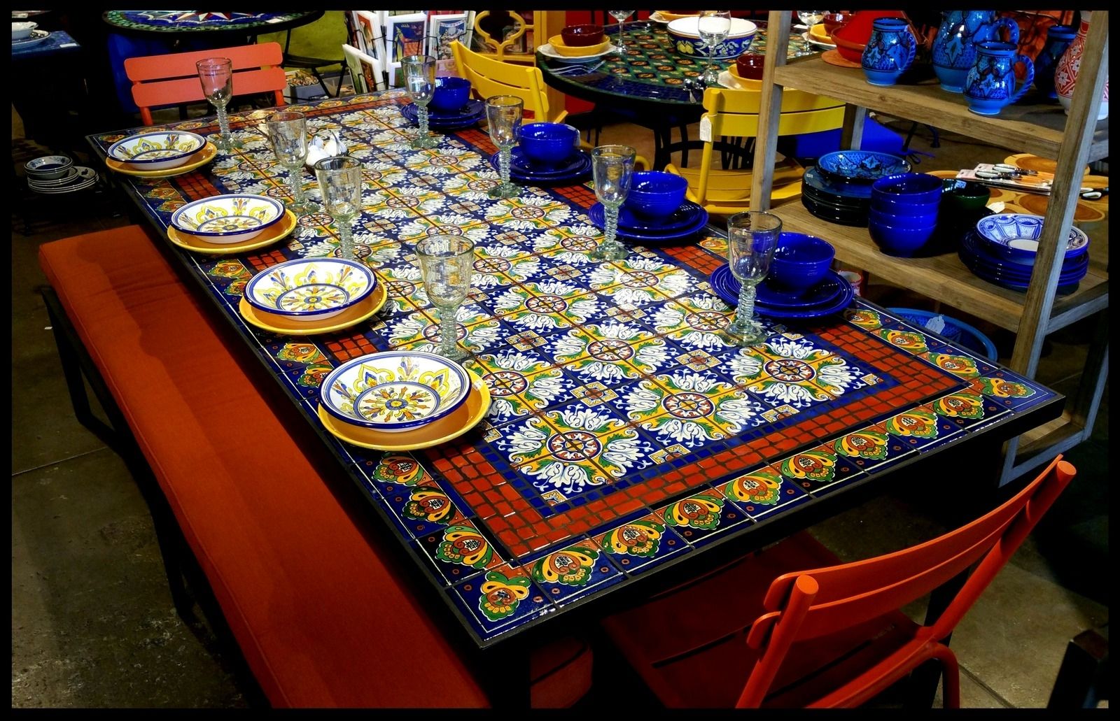 Most Up To Date Furthur Wholesale Mosaic Dining Tables Throughout Mosaic Dining Tables For Sale (Photo 5 of 25)
