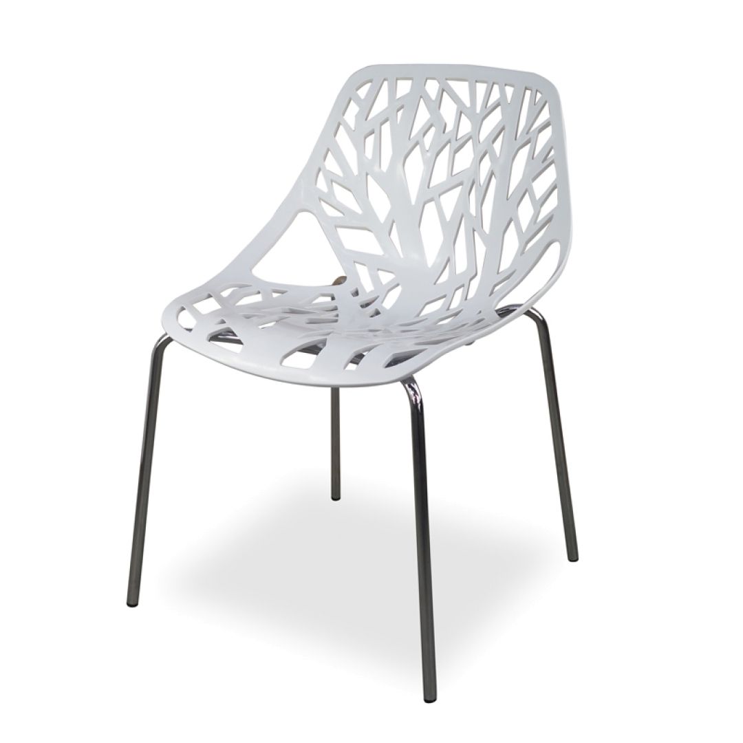 Most Up To Date Perth White Dining Chairs In Caprice Gloss White Dining Chair – Marcello Ziliani Replica (Photo 1 of 25)
