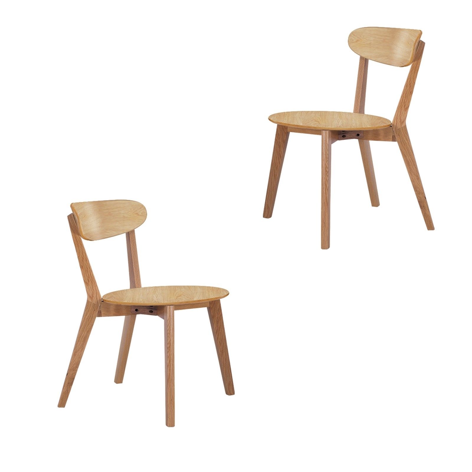 Most Up To Date Scandinavian Style Dining Chairs Abreo Home Furniture Within Oak Dining Chairs (View 22 of 25)