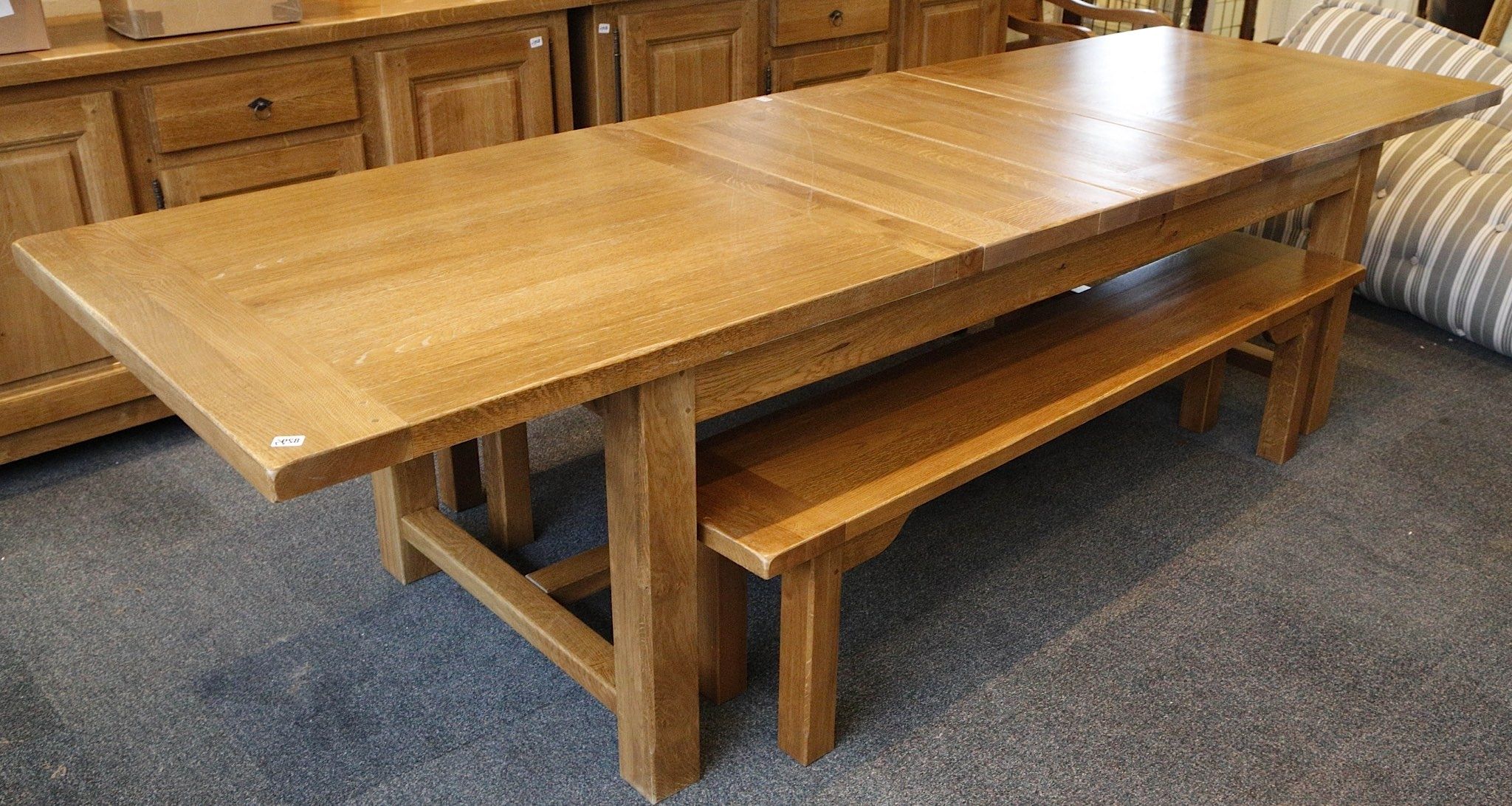 Oak Dining Suite With Newest Contemporary Ardennes Light Oak Dining Suite, Comprising; Extending (Photo 16 of 25)