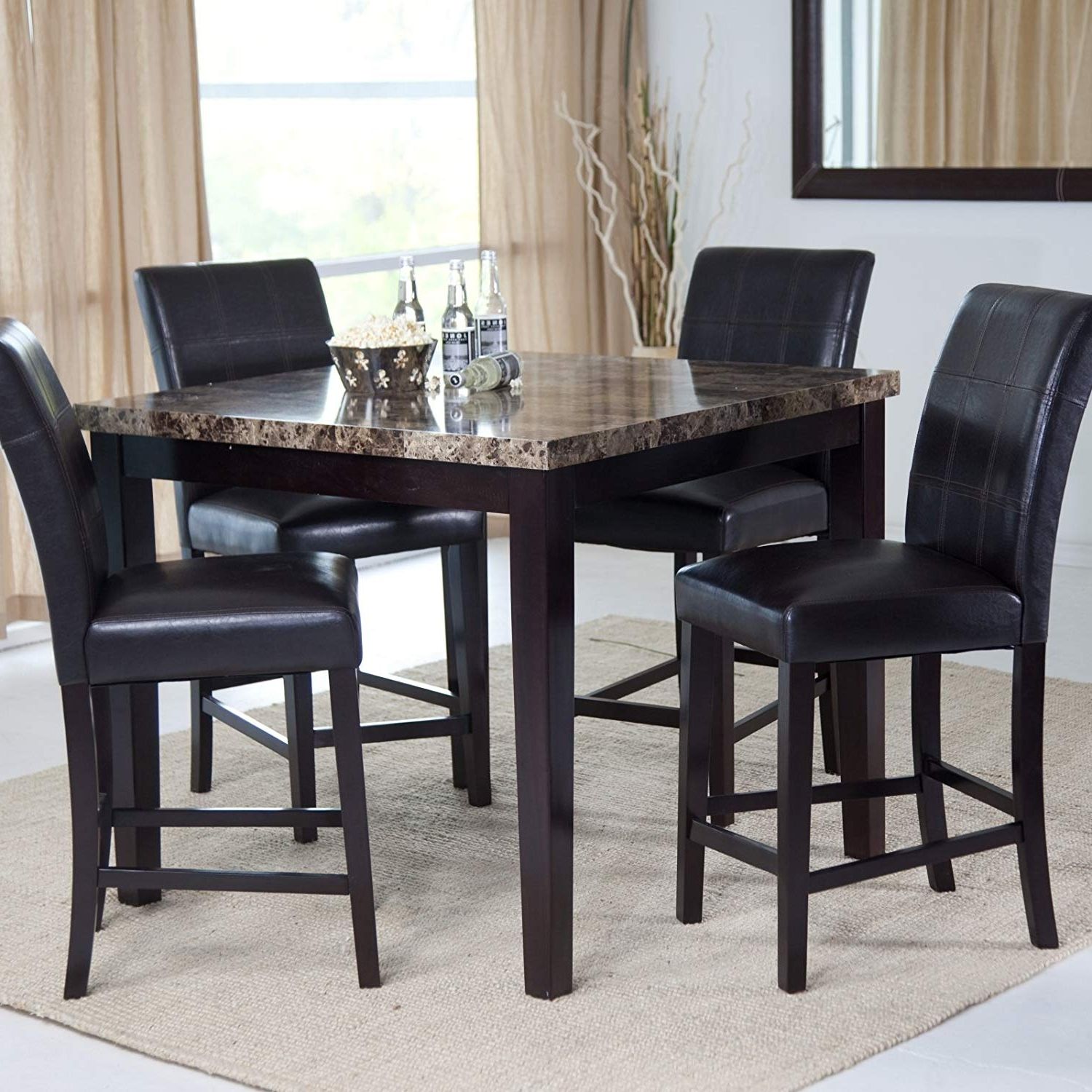 Palazzo Rectangle Dining Tables In Favorite Amazon – Palazzo Counter Height Dining Table – Tables (View 1 of 25)