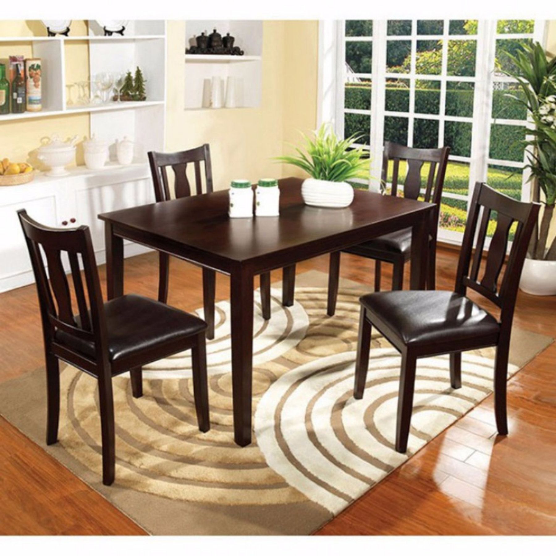 Featured Photo of 25 Collection of Craftsman 5 Piece Round Dining Sets with Uph Side Chairs