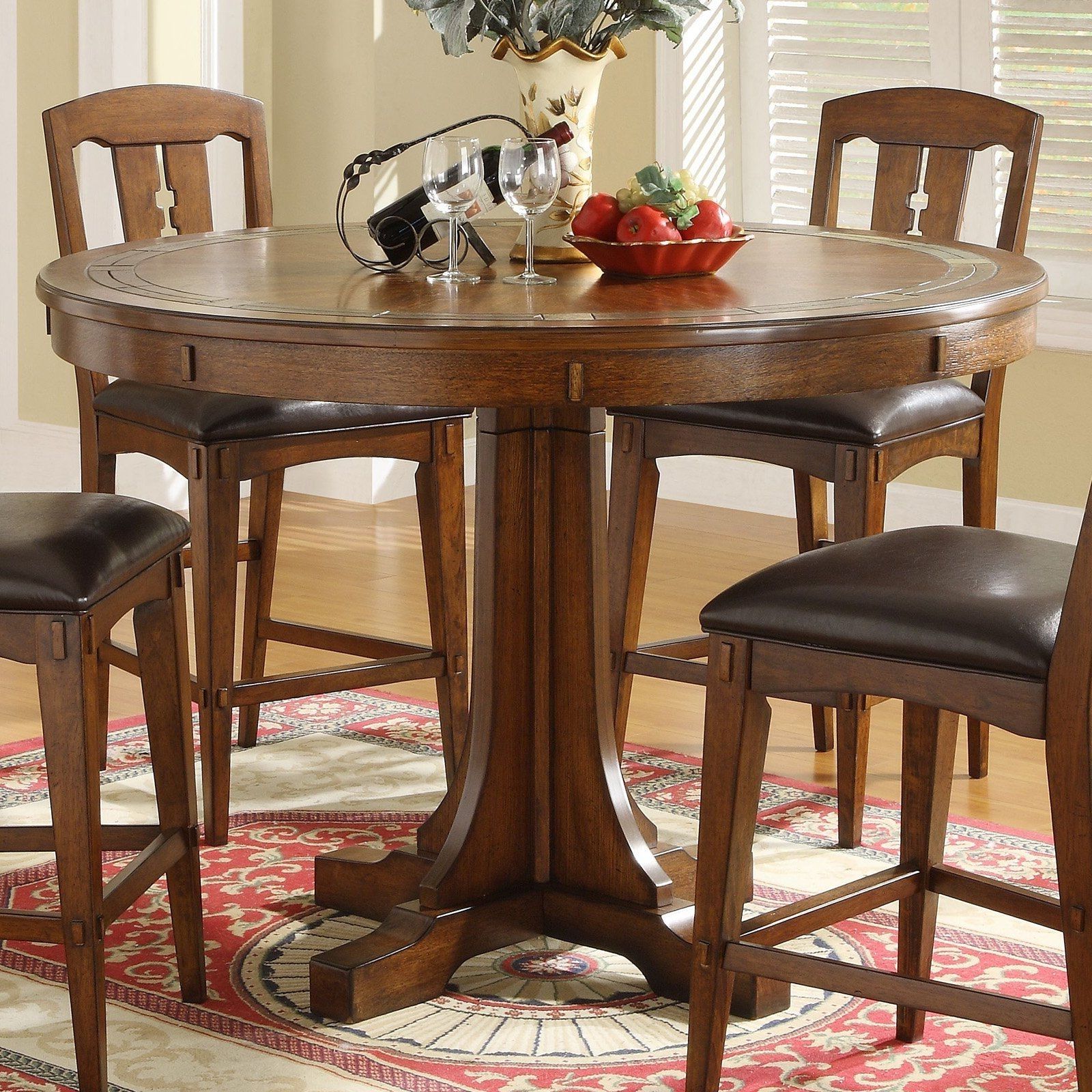Popular Have To Have It. Riverside Craftsman Home Convert A Height Round Throughout Craftsman Round Dining Tables (Photo 9 of 25)