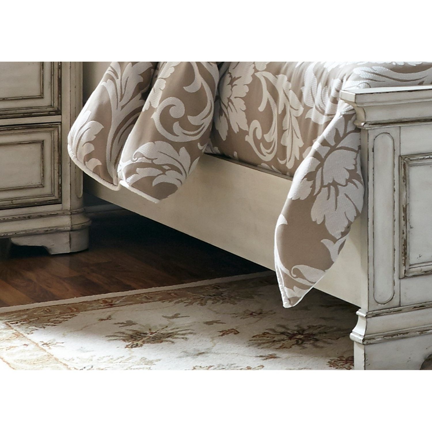 Popular Shop Magnolia Home Antique White Upholstered Bed – On Sale – Free Within Magnolia Home White Keeping 96 Inch Dining Tables (View 25 of 25)