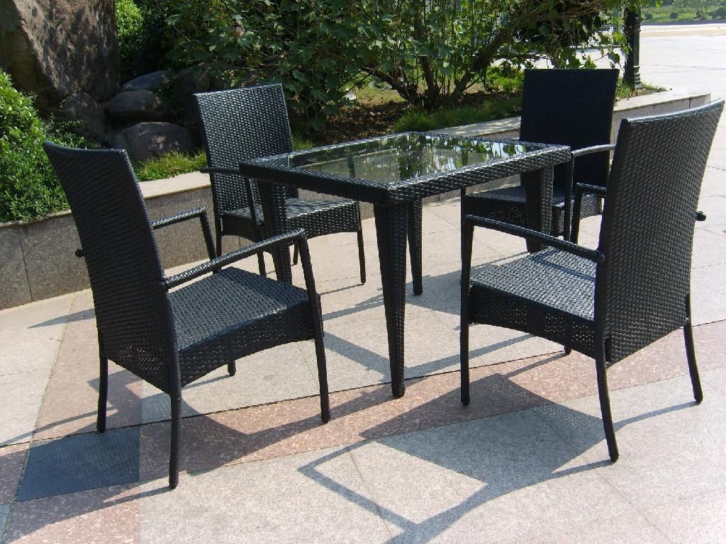Recent Garden Dining Tables And Chairs With New Rattan Garden Furniture Outdoor Table And Chair Rattan (View 3 of 25)